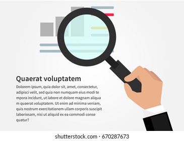 magnifying glass vector design