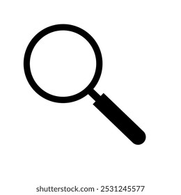 vetor de lupa com design plano. ícone de pesquisa