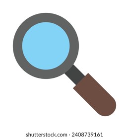 Magnifying Glass Vector Flat Icon For Personal And Commercial Use.
