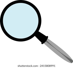 Magnifying Glass Vector flat illustration,
isolated on white background. Search Icon
vector illustration. Discovery, research,
search, analysis concept. Magnifier,
research, loupe icon vector 