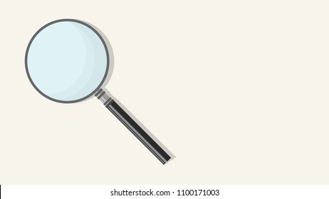 Magnifying Glass Vector. Free Space For Text. Wallpaper. Background.