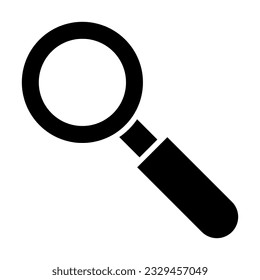 Magnifying Glass Vector Glyph Icon For Personal And Commercial Use.
