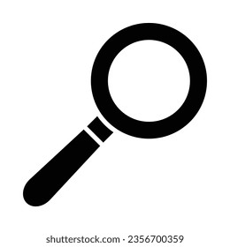 Magnifying Glass Vector Glyph Icon For Personal And Commercial Use.

