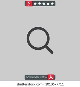 magnifying glass vector icon