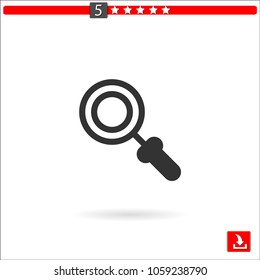 magnifying glass vector icon