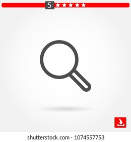 magnifying glass vector icon