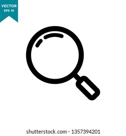 magnifying glass vector icon 