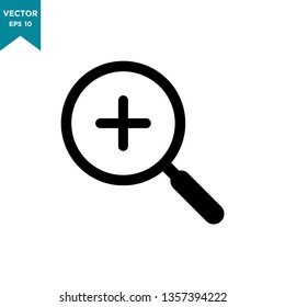 magnifying glass vector icon 