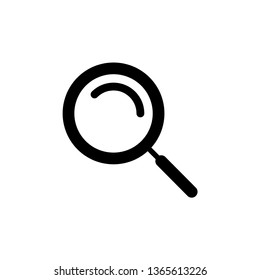 Magnifying glass vector icon