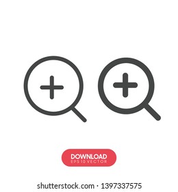 magnifying glass vector icon - Vector
