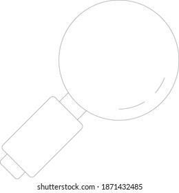 magnifying glass Vector Icon 