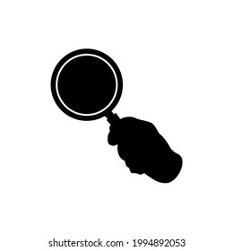 el icono del vector de vidrio de aumento