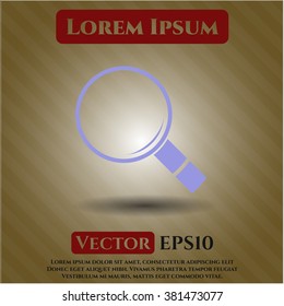 Magnifying glass vector icon