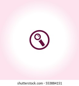 Magnifying Glass Vector Icon.