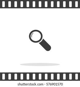 Magnifying Glass Vector Icon.