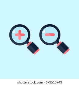 magnifying glass vector icon