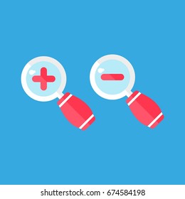 magnifying glass vector icon