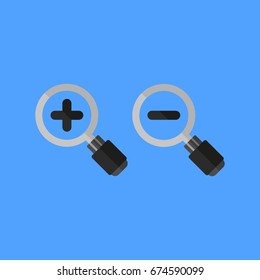 magnifying glass vector icon