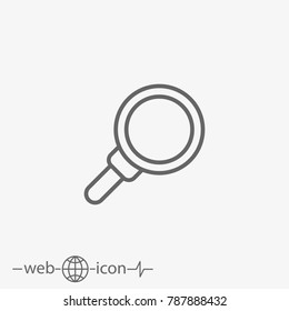 magnifying glass vector icon