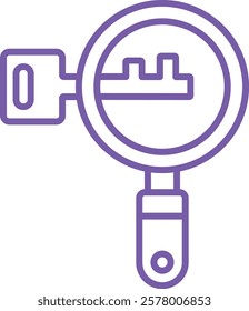 Magnifying Glass vector icon. Can be used for printing, mobile and web applications.