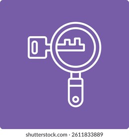 Magnifying Glass vector icon. Can be used for printing, mobile and web applications.