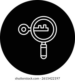 Magnifying Glass vector icon. Can be used for printing, mobile and web applications.