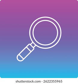 Icono de Vector de lupa. Se puede utilizar para aplicaciones de impresión, móviles y de Web.