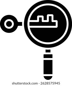 Magnifying Glass vector icon. Can be used for printing, mobile and web applications.