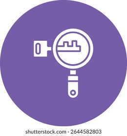 Magnifying Glass vector icon. Can be used for printing, mobile and web applications.