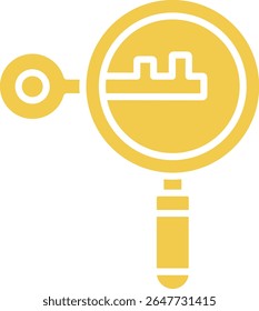Magnifying Glass vector icon. Can be used for printing, mobile and web applications.