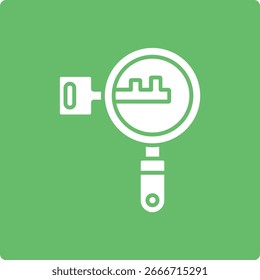 Icono de Vector de lupa. Se puede utilizar para aplicaciones de impresión, móviles y de Web.