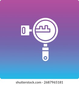 Icono de Vector de lupa. Se puede utilizar para aplicaciones de impresión, móviles y de Web.