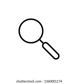 Magnifying glass vector icon design template