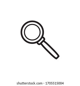 Magnifying Glass Vector icon Design Template