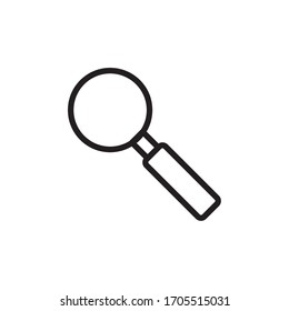 Magnifying Glass Vector icon Design Template
