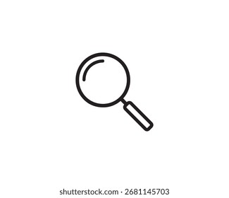 Ilustração do design do ícone de vetor de Lupa