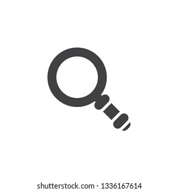 Magnifying glass vector icon. filled flat sign for mobile concept and web design. Magnifier glyph icon. Search symbol, logo illustration. Pixel perfect vector graphics