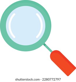 Magnifying Glass Vector Icon Flat Style