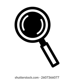 Magnifying glass vector icon flat color