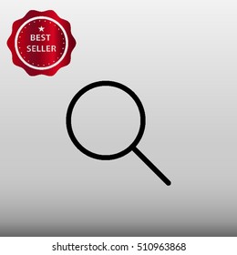 Magnifying Glass Vector Icon Illustration