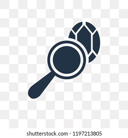 Magnifying glass vector icon isolated on transparent background, Magnifying glass transparency concept can be used web and mobile
