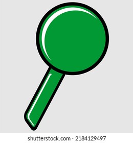 Magnifying Glass Vector Icon. Isolated Design