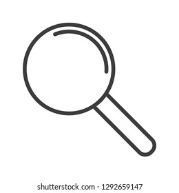 Magnifying glass vector icon in modern flat style isolated. Magnifying glass can support is good for your web design.