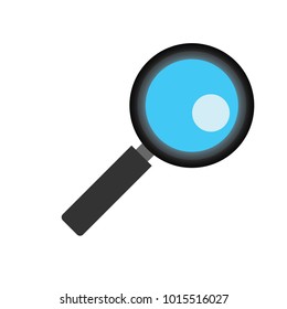 Magnifying glass vector icon on white background