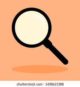 magnifying glass vector icon; search or zoom symbols
