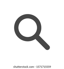 Magnifying glass vector icon or search icon, flat vector icon graphics on isolated vector icon background.