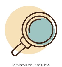 Magnifying glass vector icon. Security sign. Graph symbol for your web site design, logo, app, UI