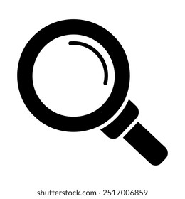Magnifying glass vector icon. Security sign. Graph symbol for your web site design, logo, app, UI