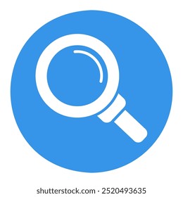 Icono de Vector de lupa. Señal de seguridad. Símbolo del gráfico para su diseño del Sitio web, logotipo, App, UI