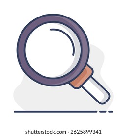 Icono de Vector de lupa. Señal de seguridad. Símbolo del gráfico para su diseño del Sitio web, logotipo, App, UI